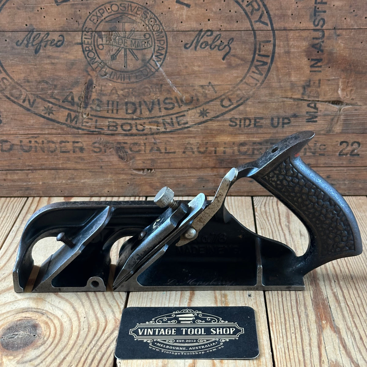 N1844 Vintage STANLEY England No.78 Duplex RABBET rebate plane