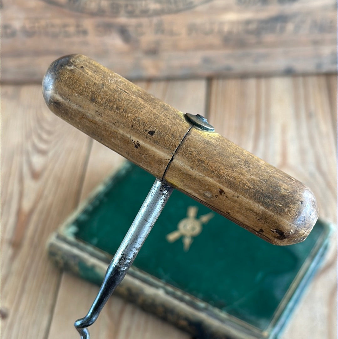 H883 Vintage wooden handle BOTTLE OPENER CORKSCREW