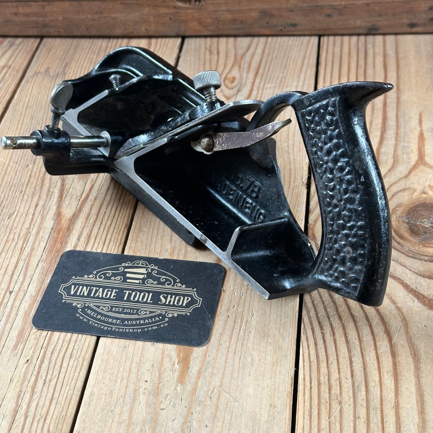 H2148 Vintage STANLEY England No.78 Duplex RABBET rebate plane