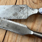 N1854 Vintage set of 4 NOOITGEDAGT Holland red resin handle BEVEL CHISELS