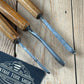 N1767 Vintage 3x DASTRA Germany carving chisel set V-GOUGE bent gouge