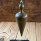 H2524 Vintage large brass TEARDROP PLUMB BOB