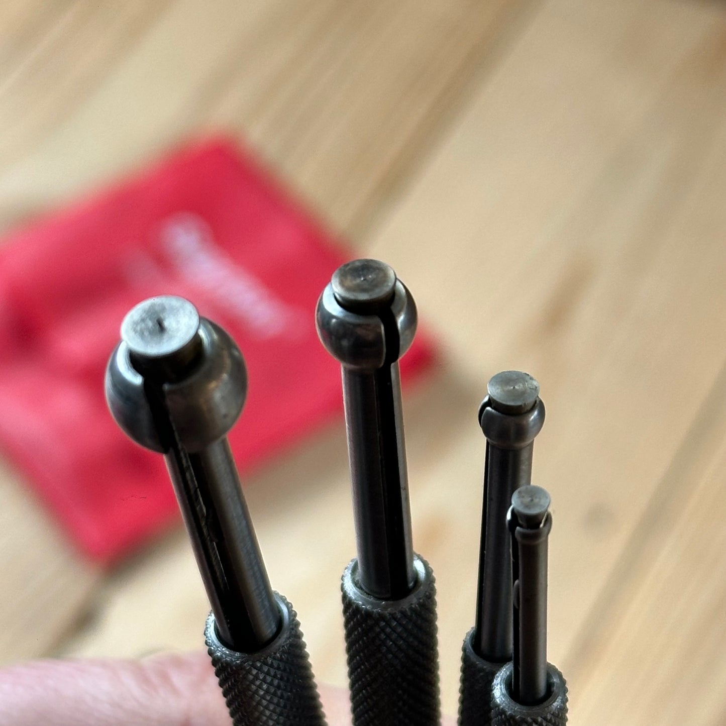 H2447 Vintage STARRETT USA No.829 E small hole GAUGES set