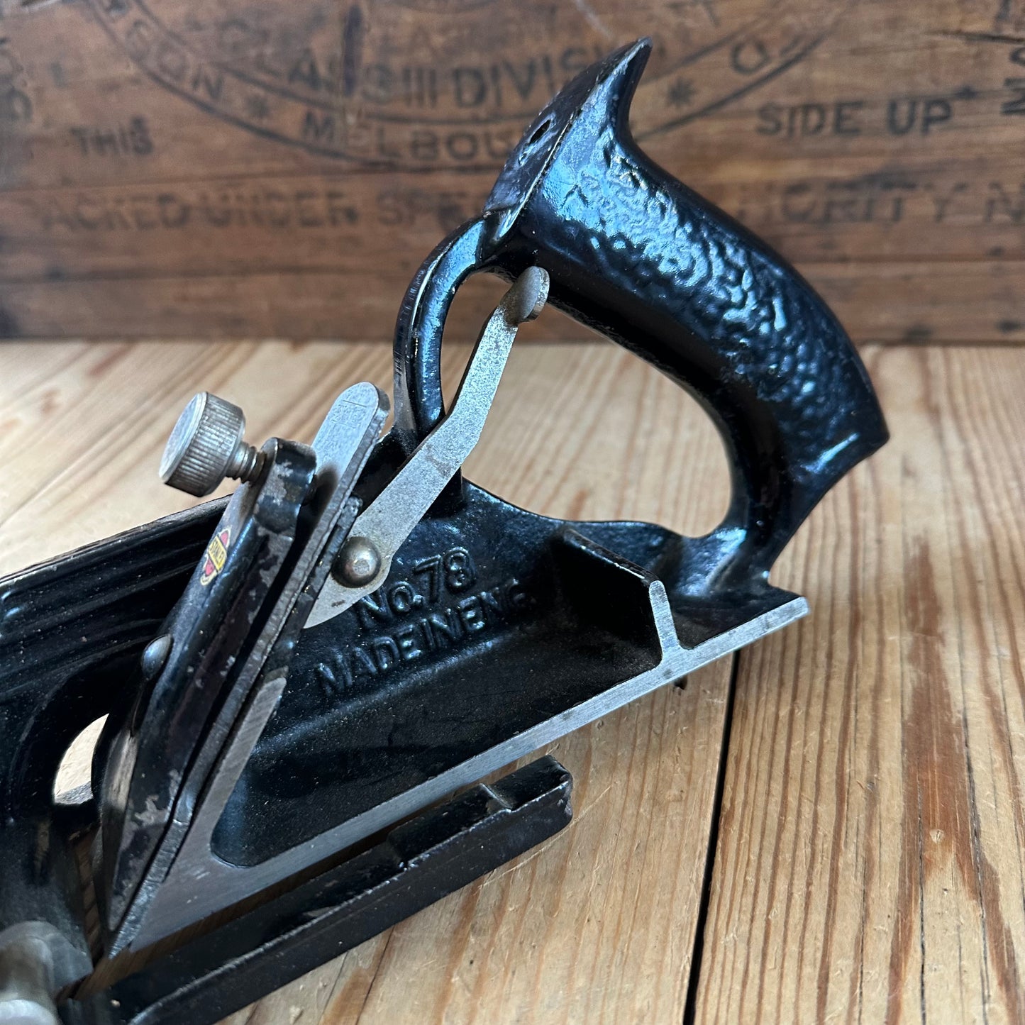 H2555 CLEAN! Vintage STANLEY England No.78 Duplex RABBET rebate plane