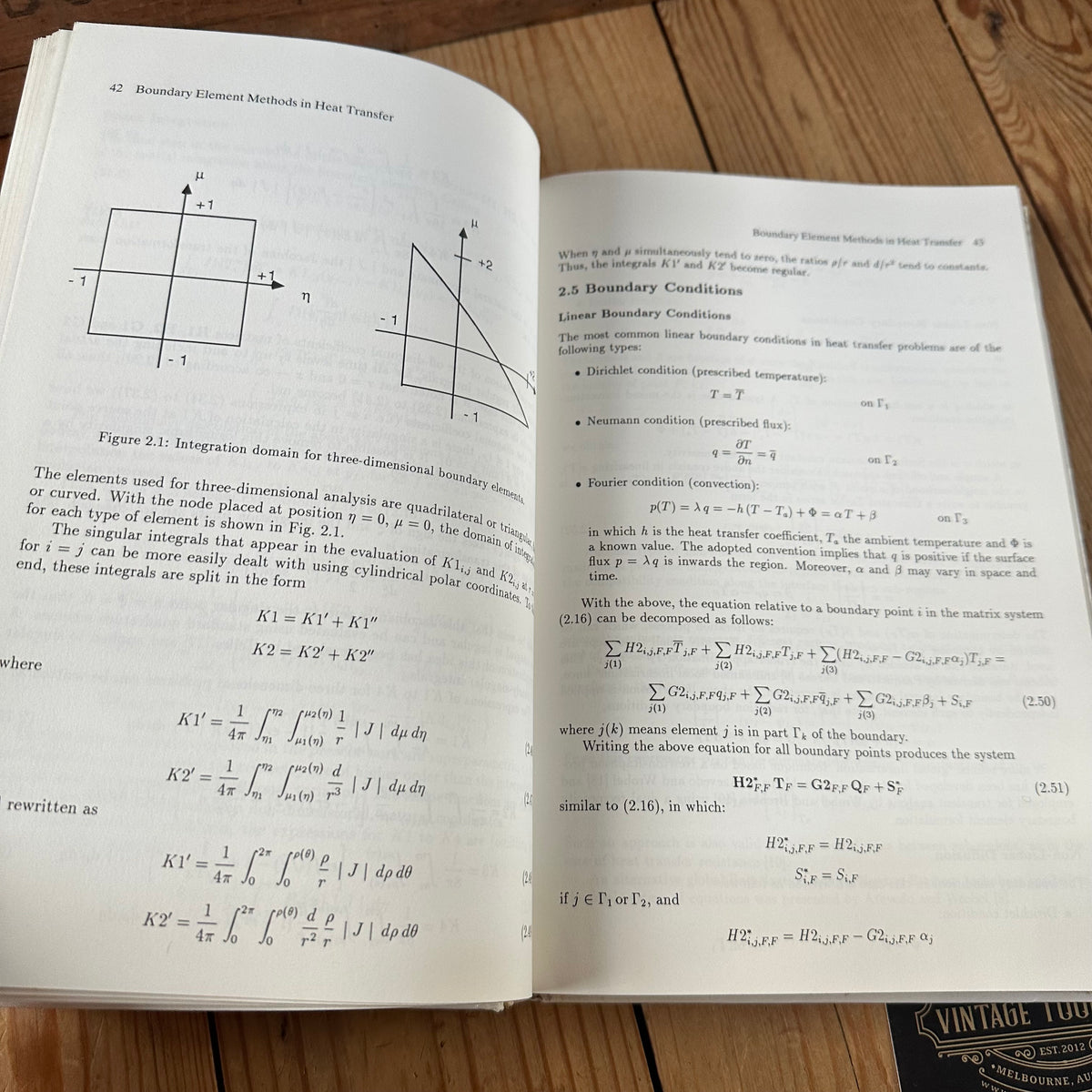 N2046 Vintage 1992 BOOK BOUNDARY ELEMENT METHODS in HEAT TRANSFER by L.C.Wrobel & C.A.Brebbia