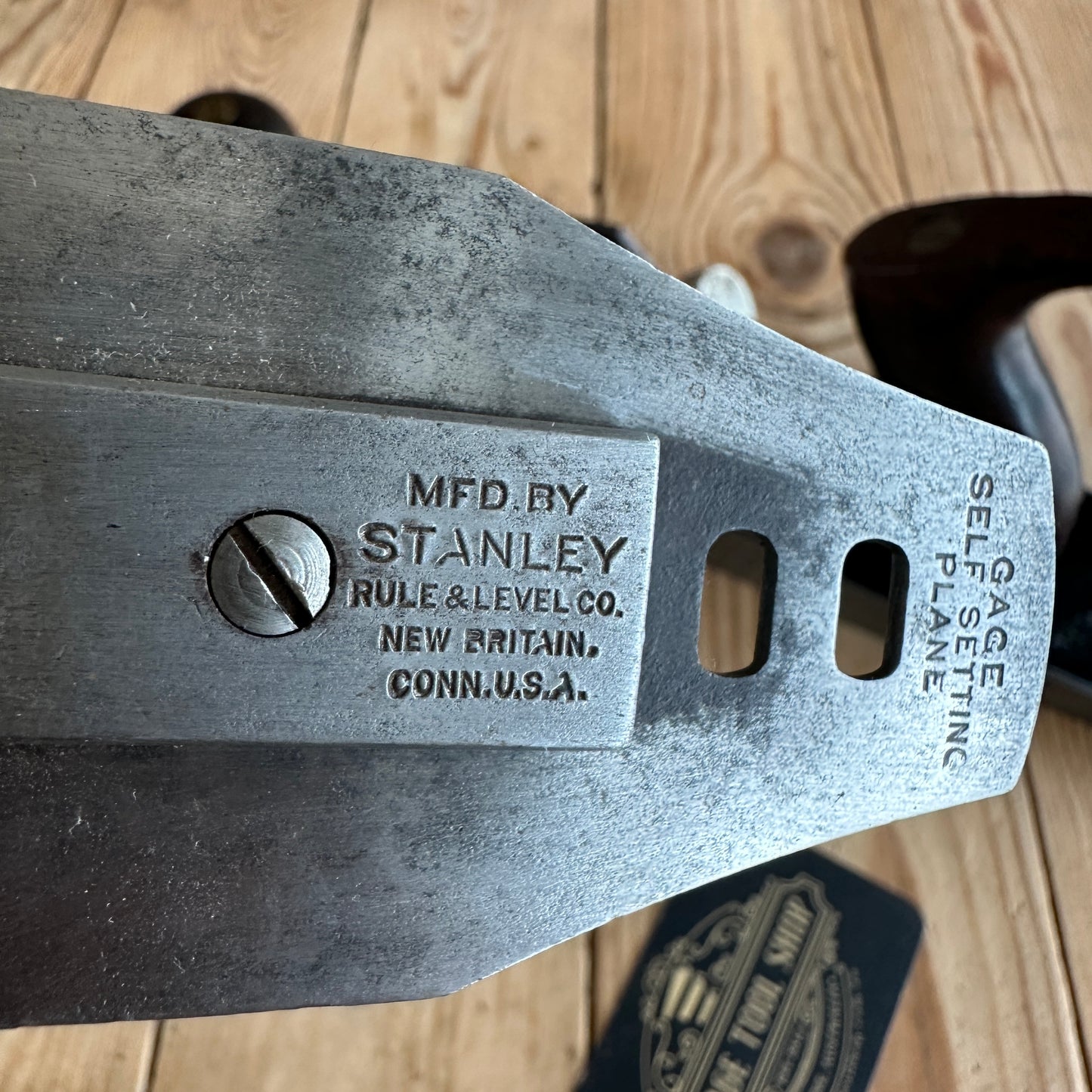 H130 SCARCE Vintage STANLEY USA Corrugated No.G5 Gage SELF SETTING PLANE