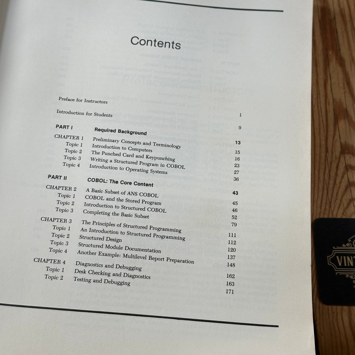 N2037 Vintage BOOK STRUCTURED COBOL by M.Murach on Computer Programming