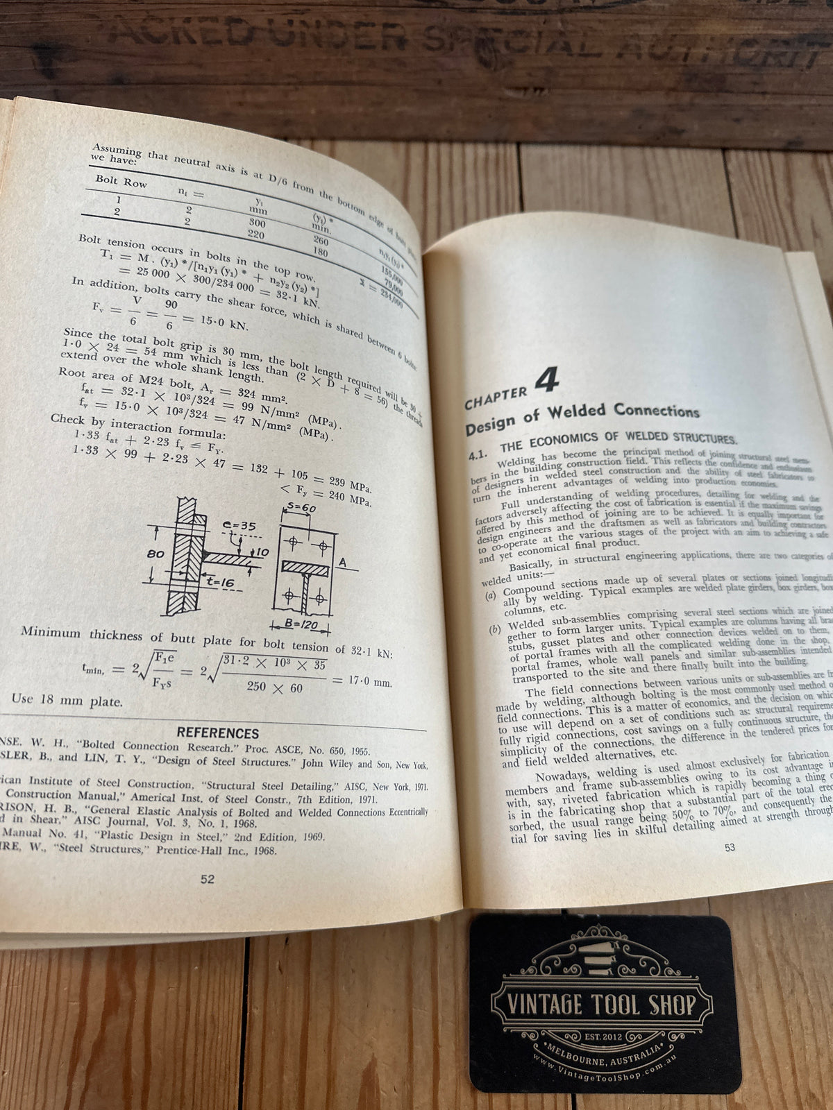 XBN40 Vintage 1973 STEEL DESIGNERS HANDBOOK 2nd edition SI Metric BOOK by B.E.Gorenc & R.Tinyou