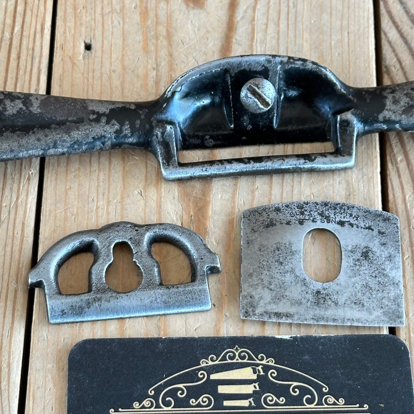 D1823 Vintage SEYMOUR SMITH Flat Base SPOKESHAVE Spoke Shave