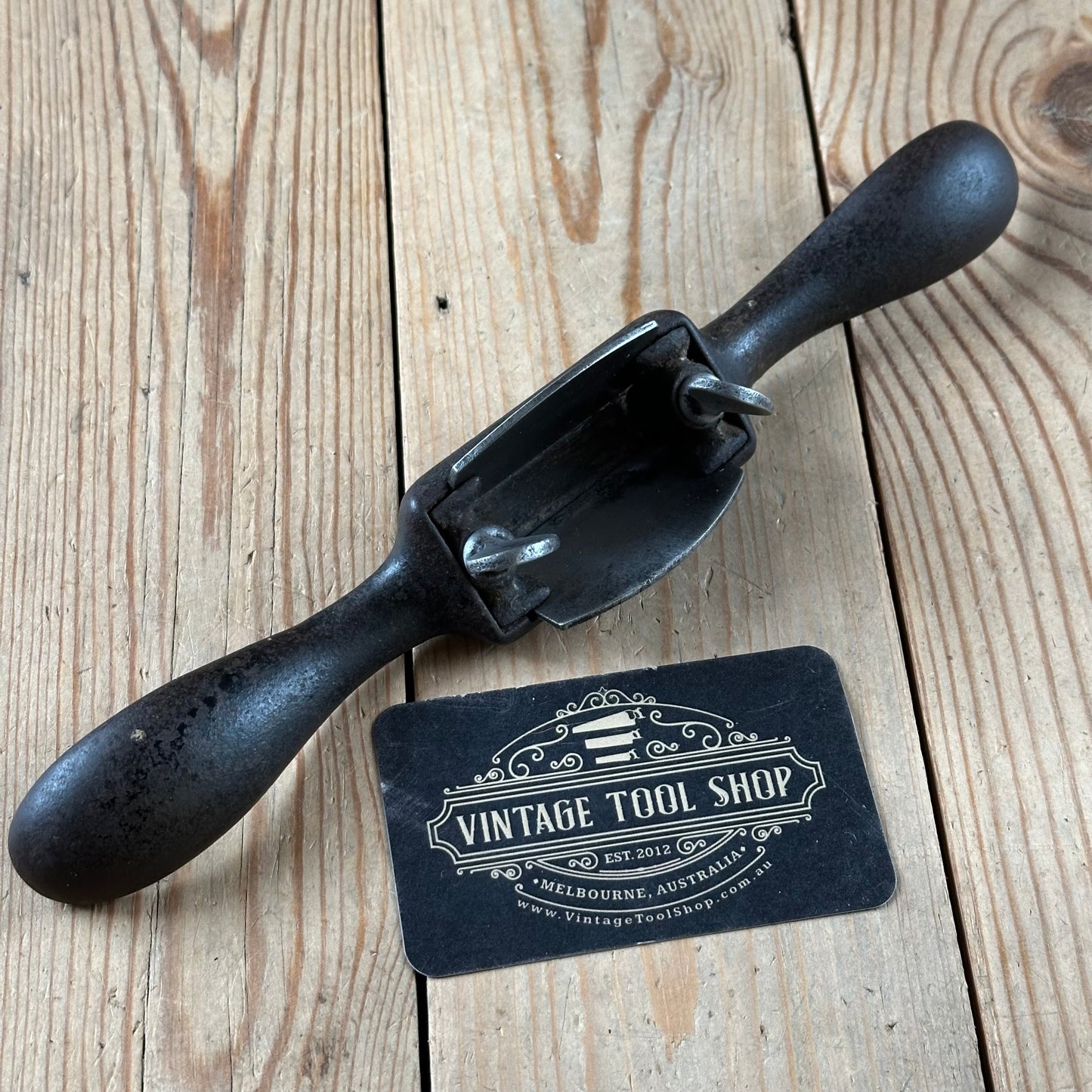 D2053 Antique 1870s STANLEY USA No.62 dual SPOKESHAVE spoke shave