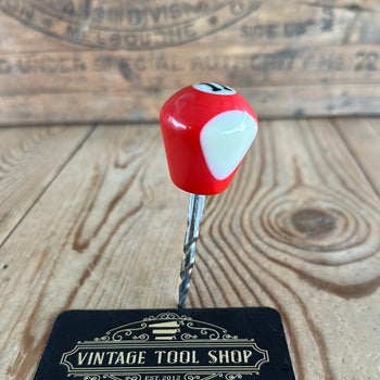 TR140 Repurposed Red/white “11” POOL BALL awl by Tony Ralph