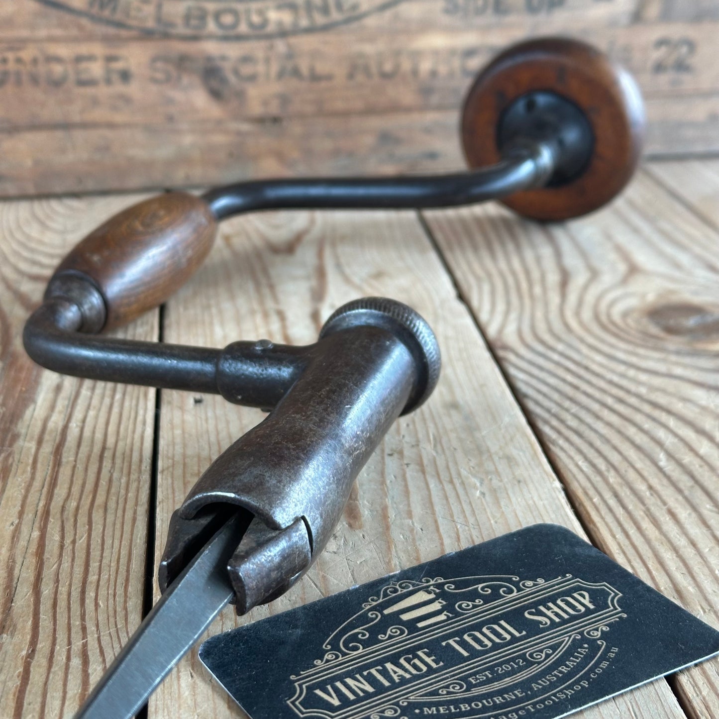 T4567 UNUSUAL! Vintage PATENTED BRACE DRILL