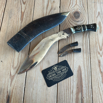 SOLD H1214 Vintage KHUKURI / Khukri Nepalese KNIFE SET