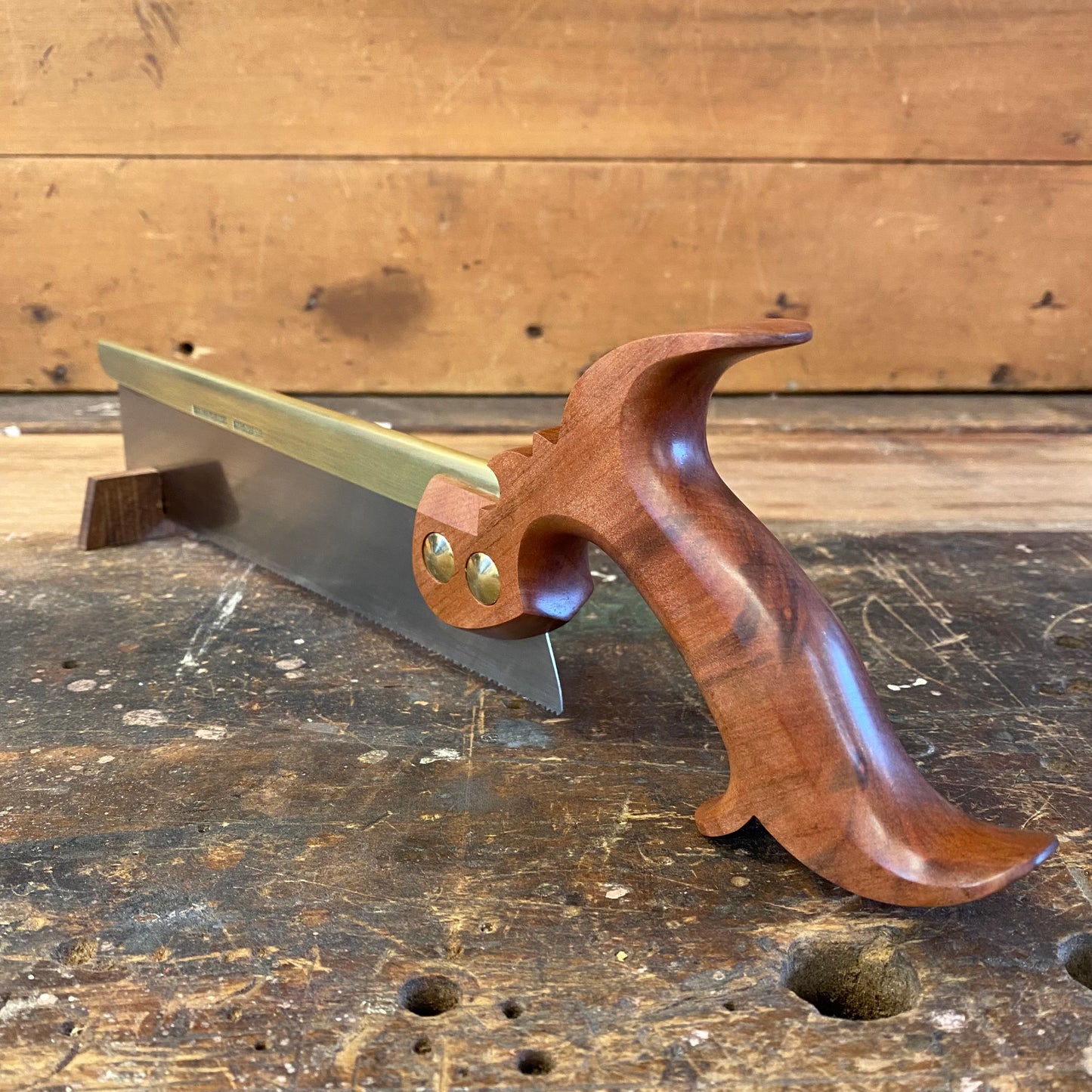 VHS19 HERITAGE SAWS Custom 10” CARLTON model 15 ppi DOVETAIL SAW with TAS MYRTLE Handle