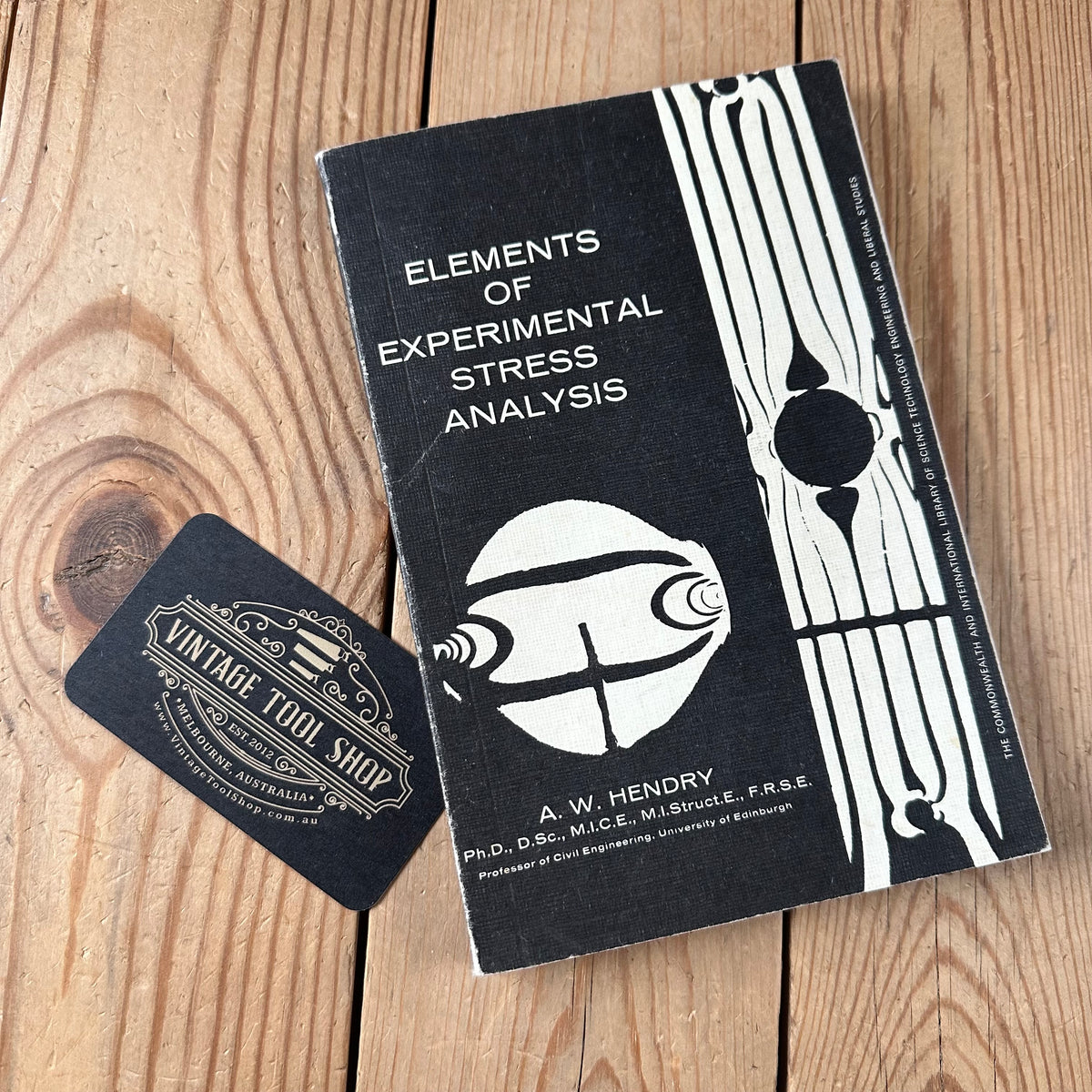 N2019 Vintage BOOK ELEMENTS of EXPERIMENTAL STRESS ANALYSIS by A.W.Hendry
