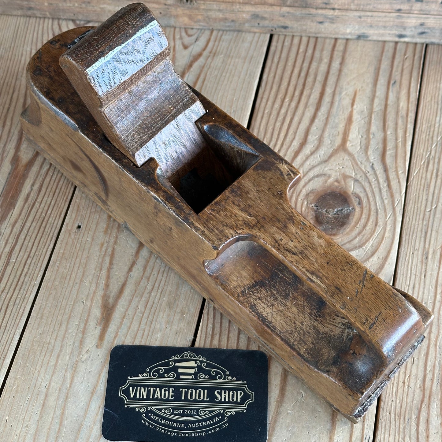 N1906 COOL! Antique French wooden ROMAN Style PLANE