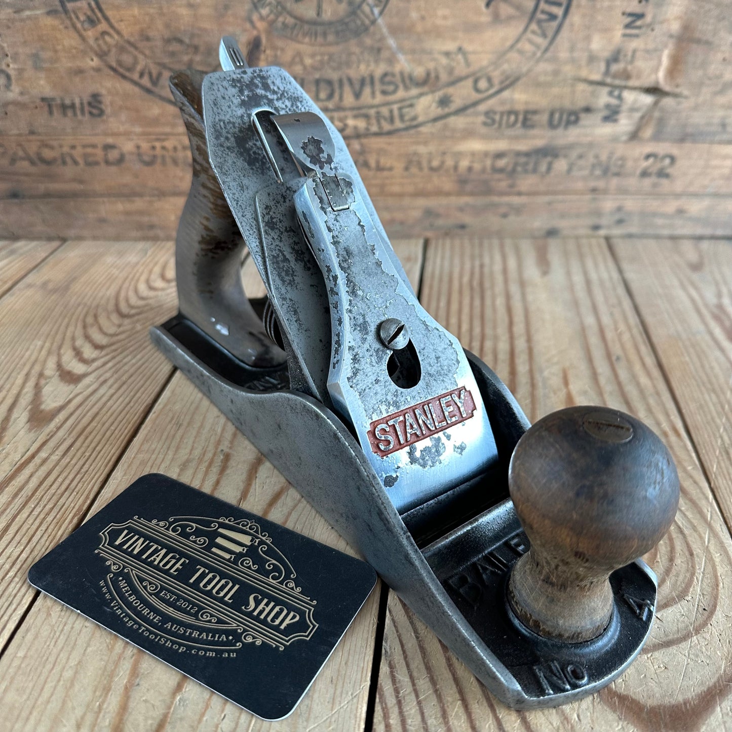 H1563 Vintage STANLEY England No.4 PLANE