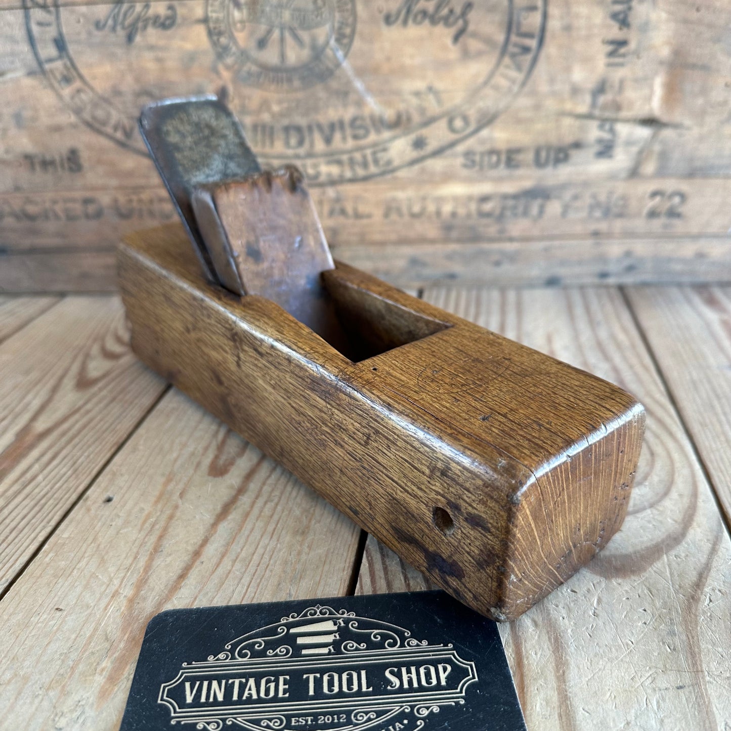 Y1061 Antique FRENCH Live Oak COOPERS Hollowing PLANE