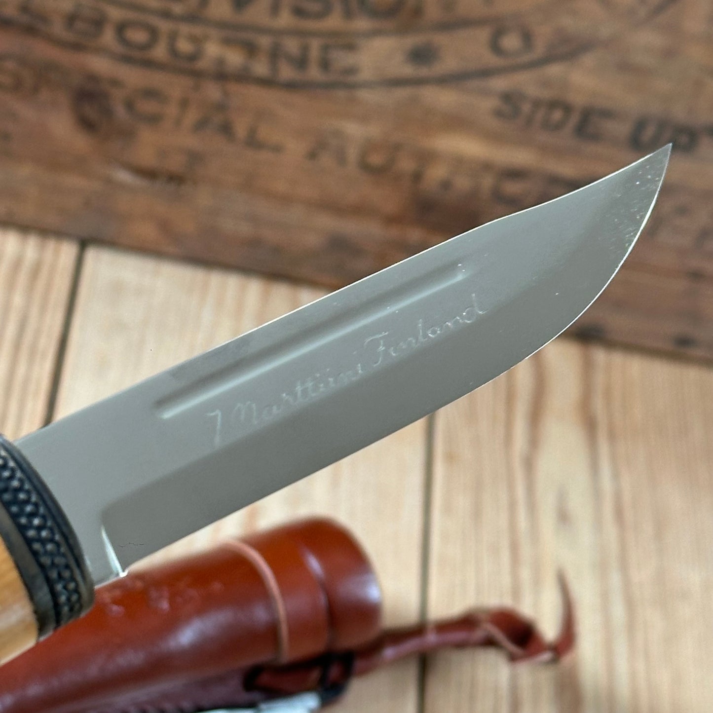 K41 Vintage Original Finnish MARTTIINI FINLAND Horse HEAD Puukko KNIFE