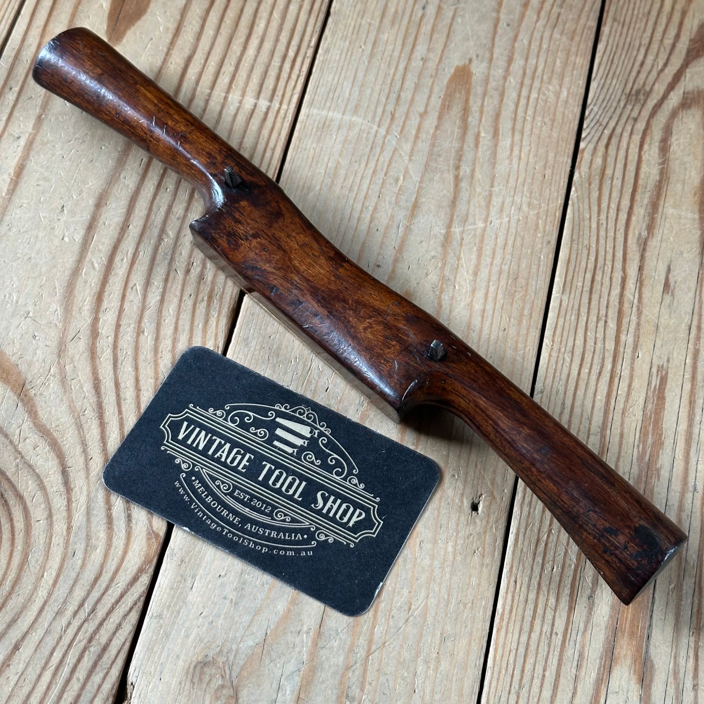SOLD. H543 Vintage BRAZILIAN Rosewood & Gidgee SPOKESHAVE spoke shave