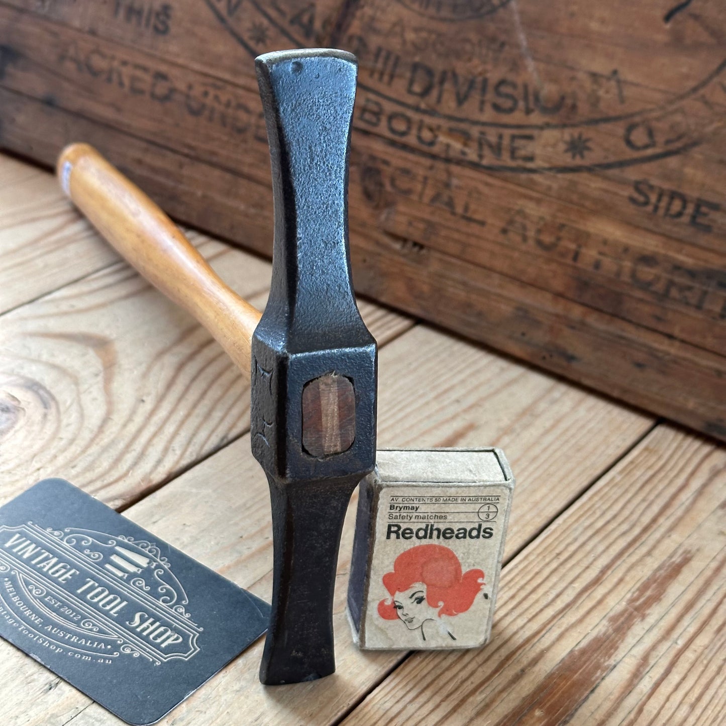 D1832 Vintage DOUBLE FACE Metalworking HAMMER