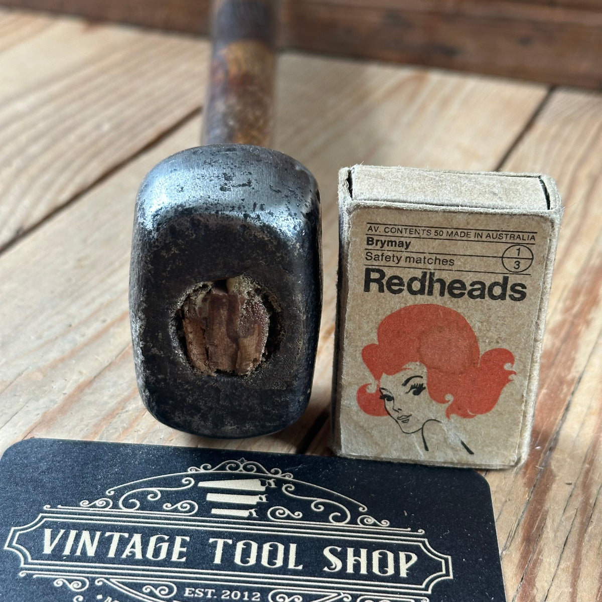 Y436 GORGEOUS! Worn Antique FRENCH Metalwork Shaping HAMMER