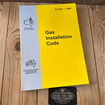 XBN182 Vintage 1995 BOOK GAS INSTALLATION CODE AG601 by The Australian Gas Association