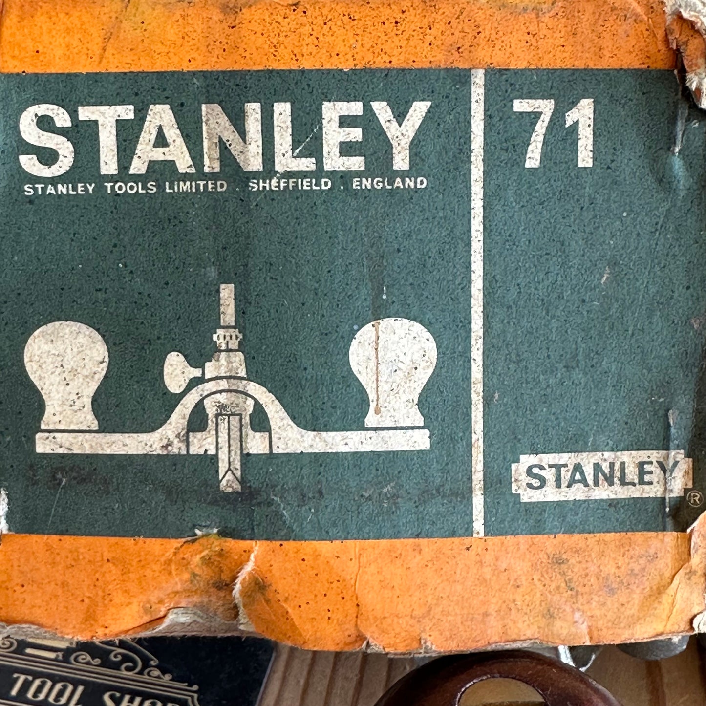 H1766 Vintage STANLEY England No.71 Router PLANE IOB