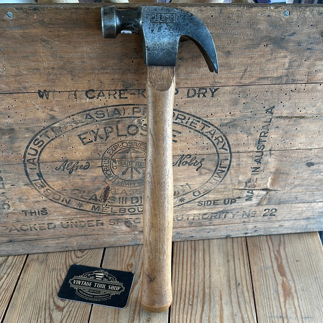 H689 Vintage PLUMB USA Claw HAMMER