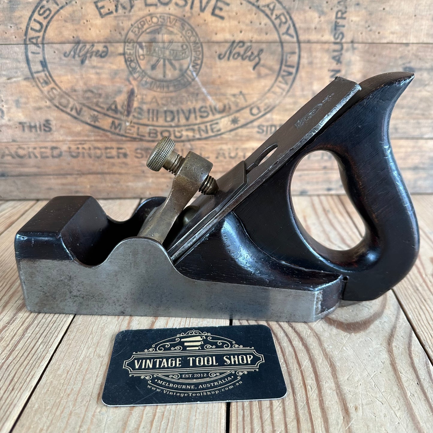 N1151 Antique SPIERS AYR No:7 Infill SMOOTHING plane with Rosewood infill