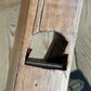 Y1502 OLD! Antique FRENCH smoothing PLANE with cool BALLOON shaped escapement