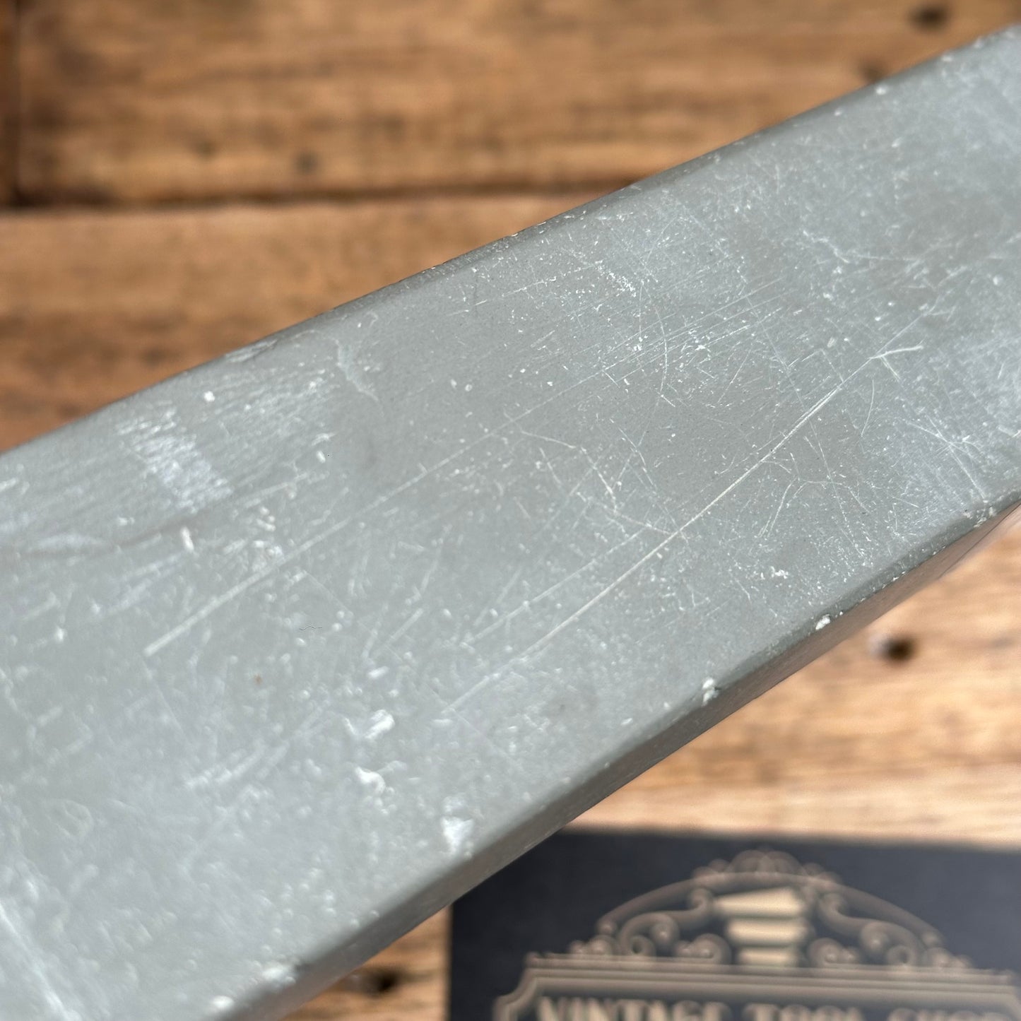 A385 Vintage rare 8” GREEN German THURINGIAN slate Razor HONE sharpening stone waterstone