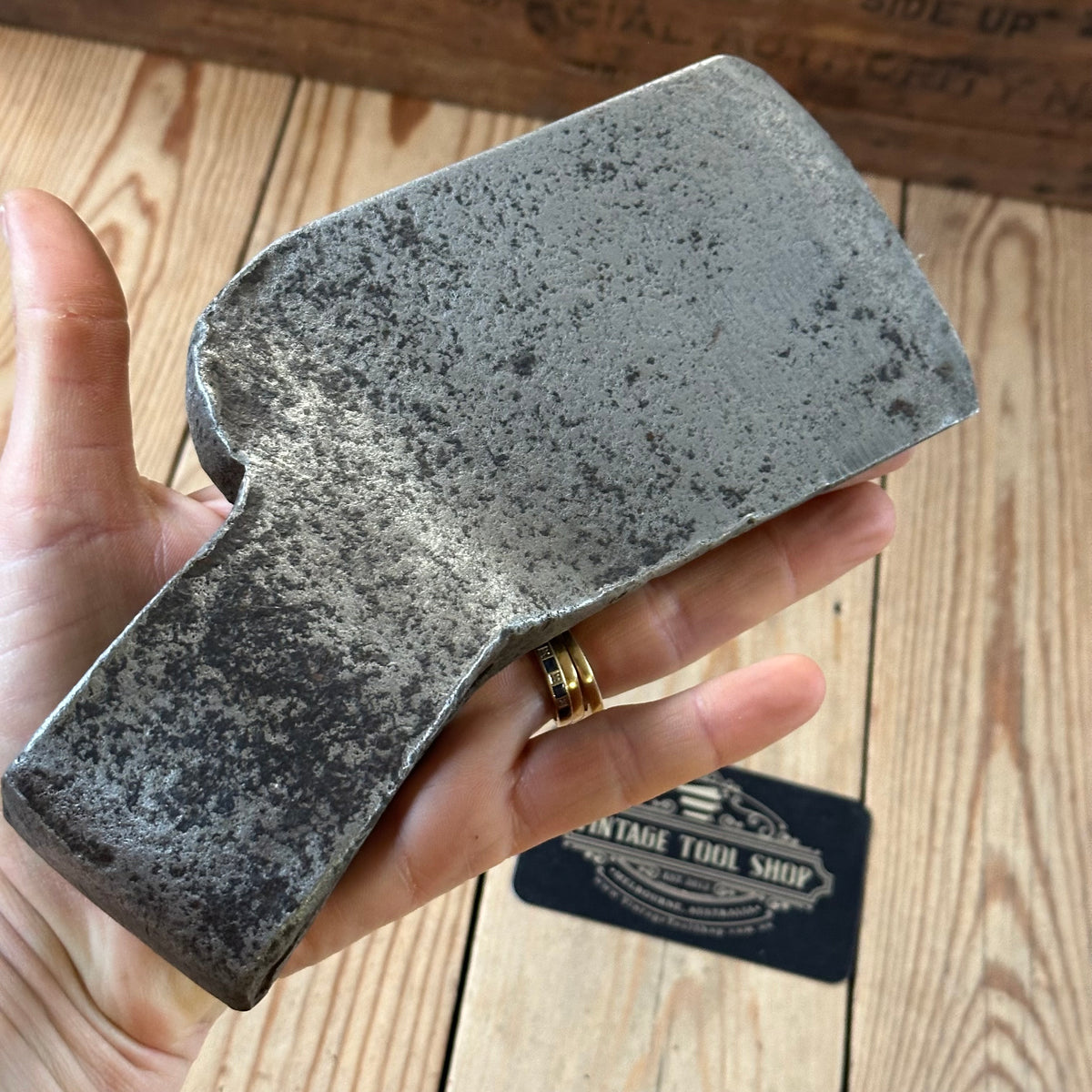 Y237 COOL! Antique French pattern MINERS axe head