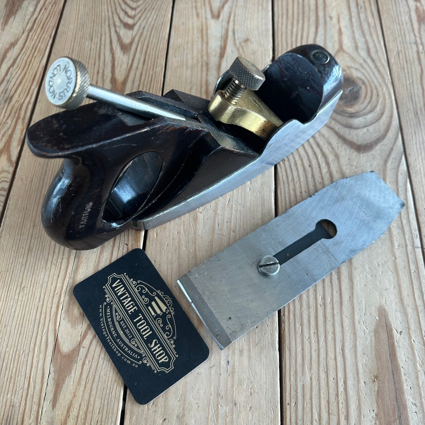 N1631 NICE! Vintage NORRIS A5 London Infill Smoothing PLANE