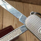 K51 Vintage engraved Victorinox SWISS 925 Barleycorn Pattern STERLING SILVER Tool SWISS ARMY KNIFE