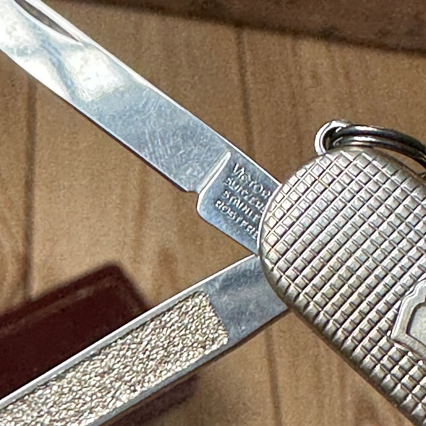 K51 Vintage engraved Victorinox SWISS 925 Barleycorn Pattern STERLING SILVER Tool SWISS ARMY KNIFE