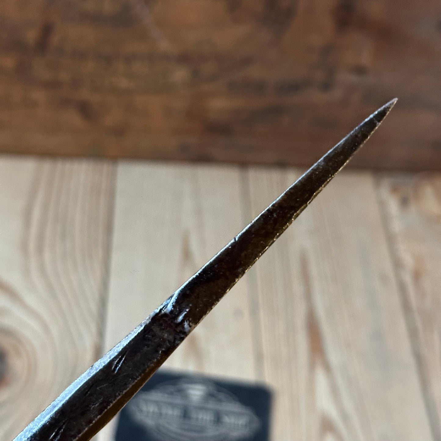 D1882 ANCIENT! Large antique 32mm EUROPEAN Carving CHISEL