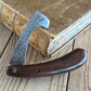 Y335 Antique French folding timber RACE MARKING knife tools