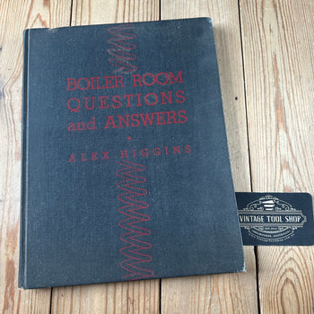XBN58 Vintage 1945 BOOK BOILER ROOM QUESTIONS and ANSWERS by A.Higgins