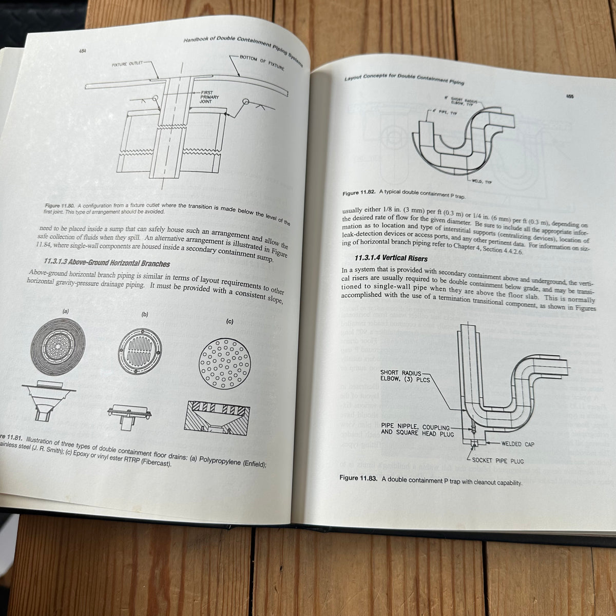 N2038 Vintage BOOK HANDBOOK of DOUBLE CONTAINMENT PIPING SYSTEMS by C.G.Ziu