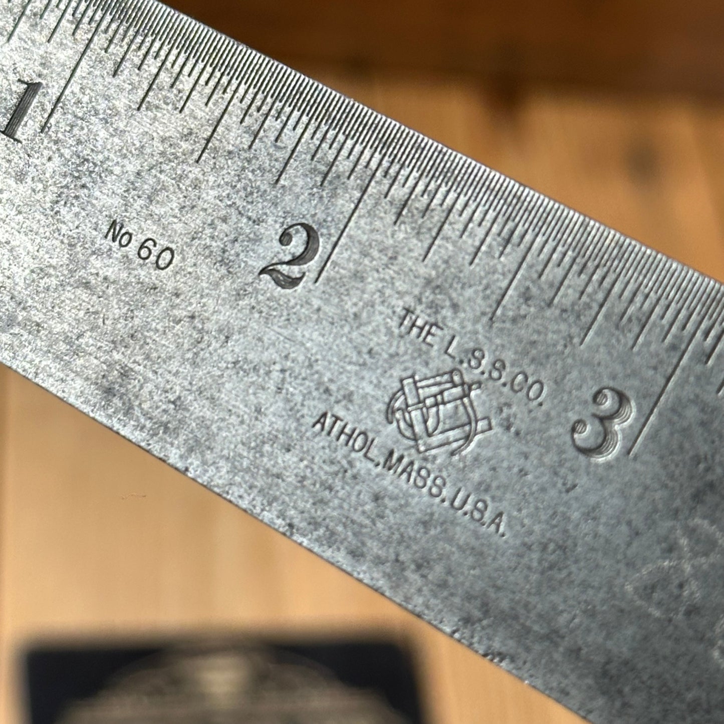 H53 Vintage STARRETT USA No.60 metal SQUARE