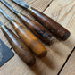 N1762 Vintage 4 x ADDIS Carving GOUGE CHISEL Set