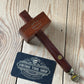 H2508 Vintage MARPLES Sheffield Mahogany & BRASS Mortise marking GAUGE