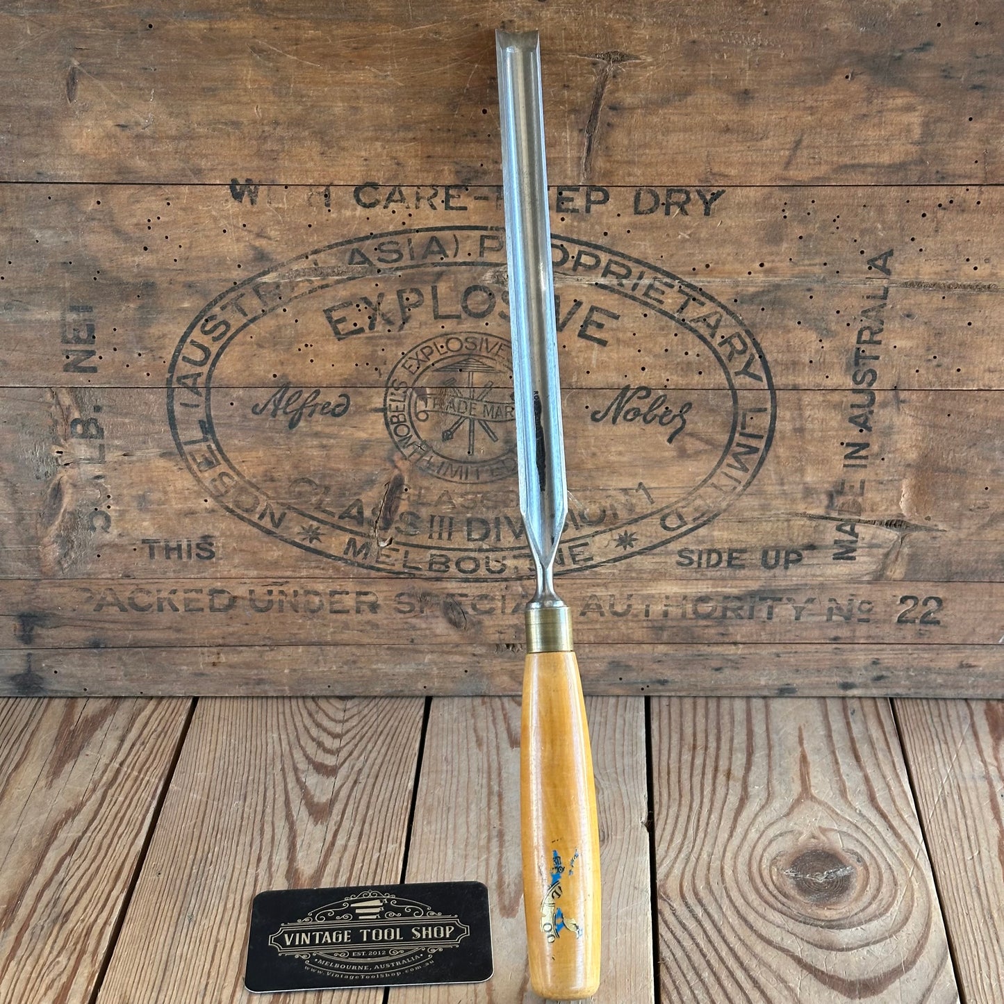 N914 Vintage ROBERT SORBY England 16mm SCRIBING GOUGE CHISEL