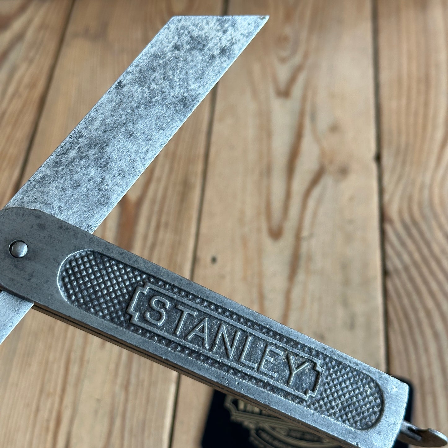 H1264 Vintage STANLEY No:18 8” metal BEVEL