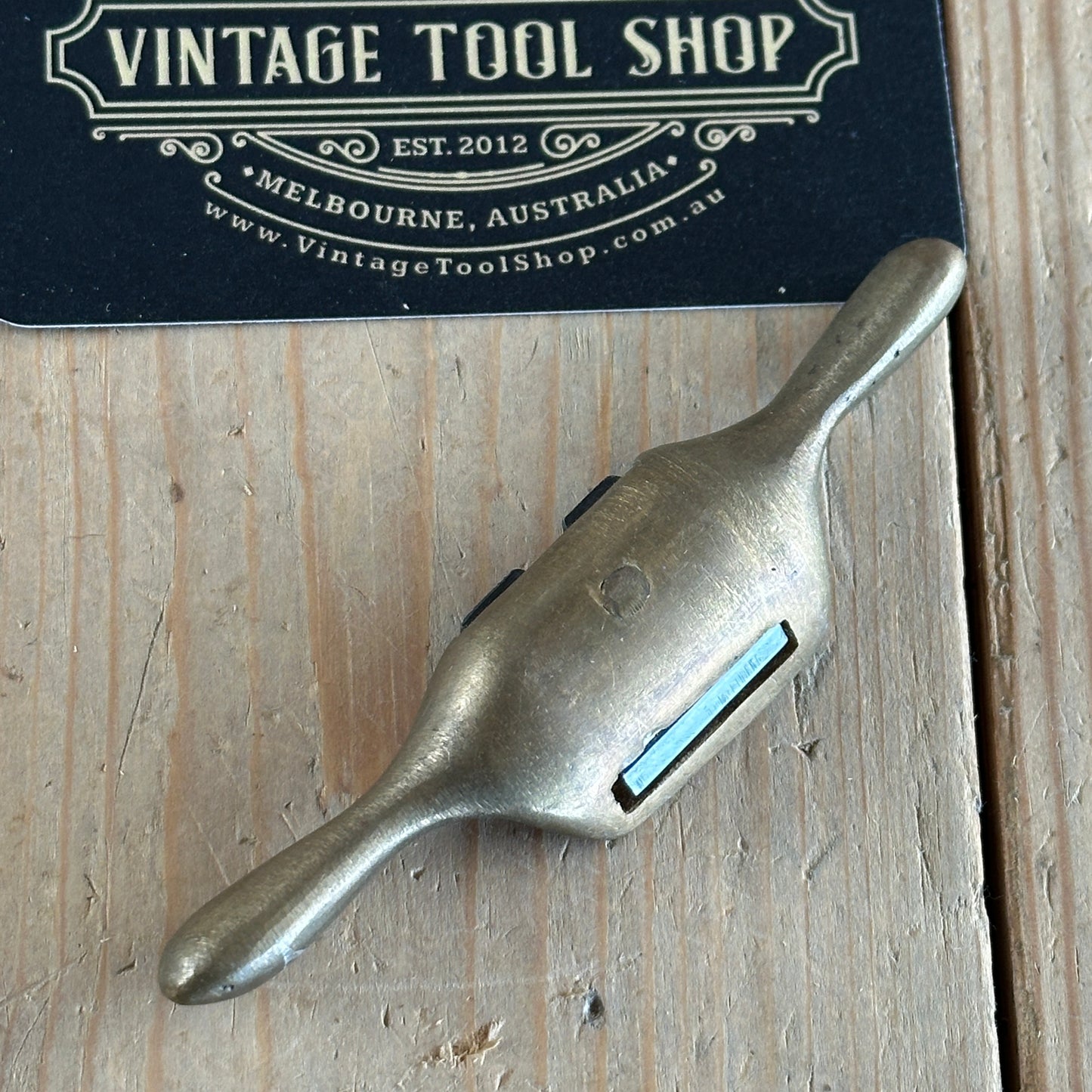 SOLD Z27 Vintage BRONZE MINI SPOKESHAVE spoke shave