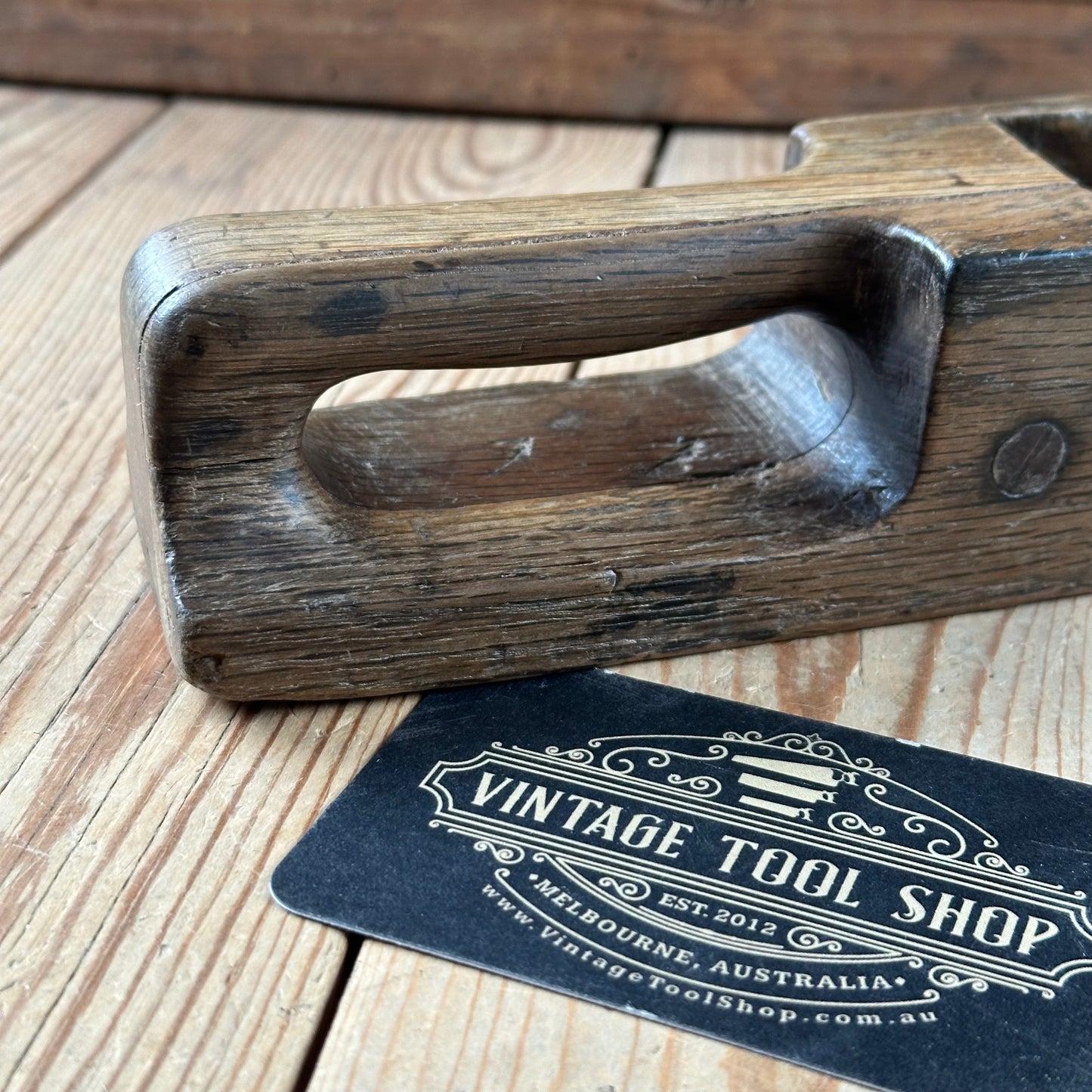 Y1538  Antique FRENCH Wooden PLANE display