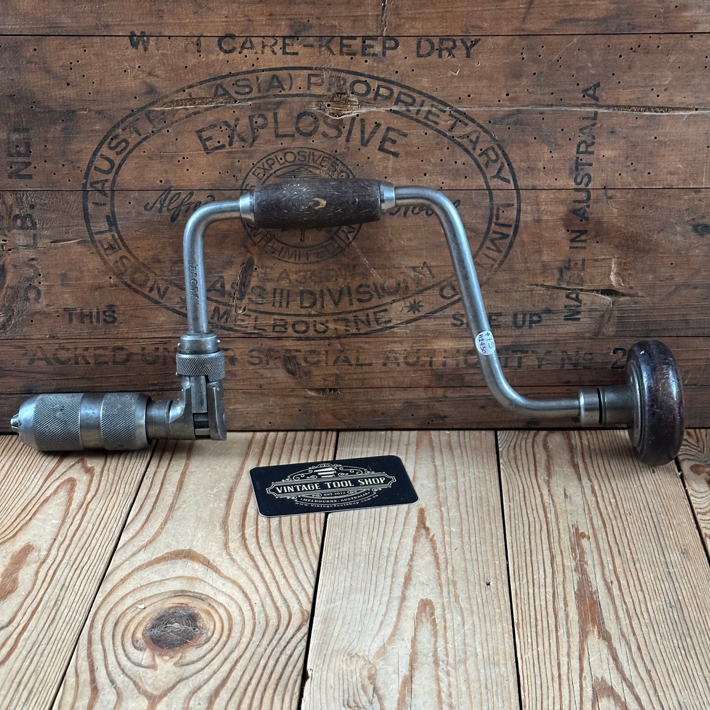 H2430 Vintage FLOTT 4 chuck BRACE drill