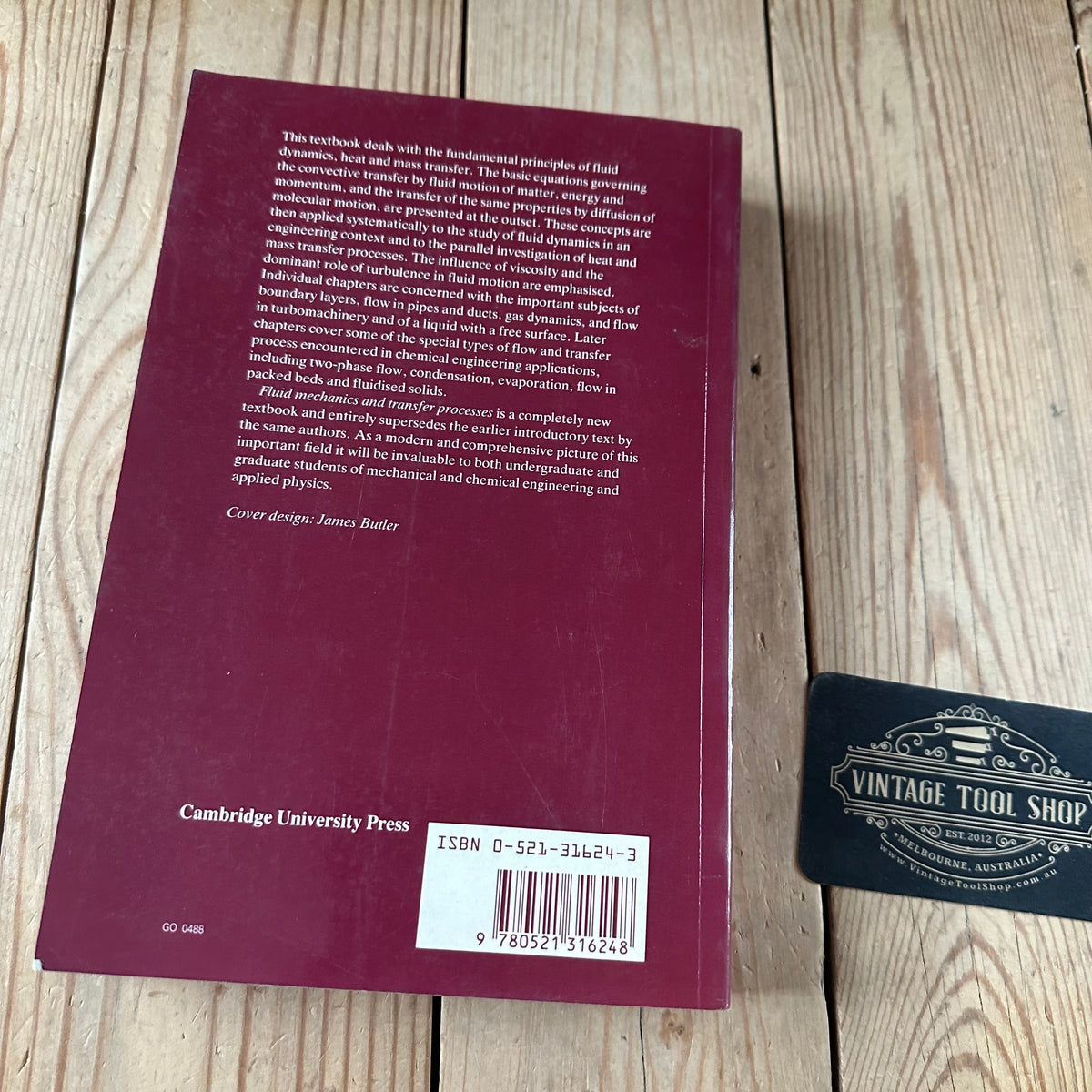 XBN147 Vintage 1988 BOOK FLUID MECHANICS And TRANSFER PROCESSES by J.M.Kay & R.M.Nedderman