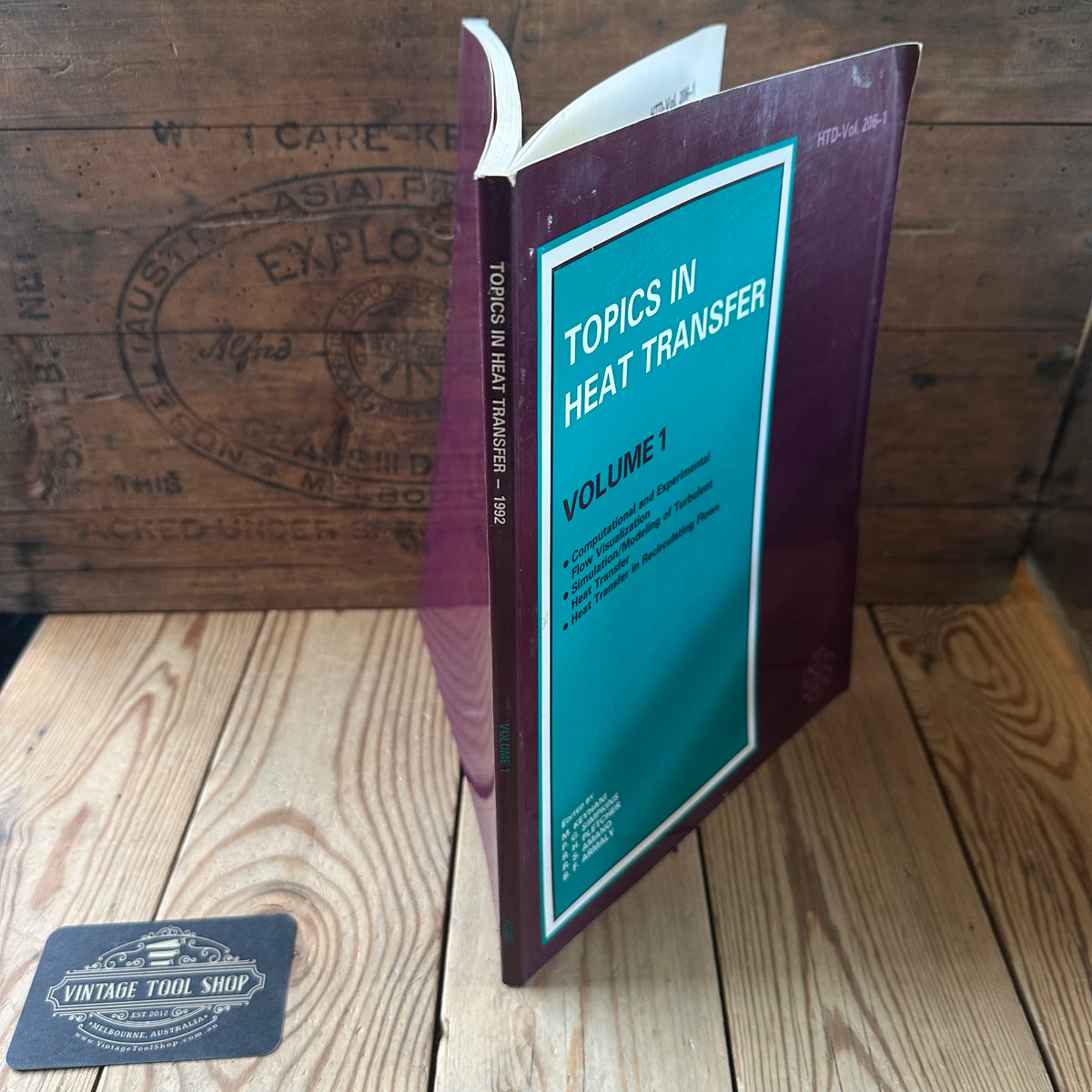 XBN183 Vintage BOOK TOPICS in HEAT TRANSFER Vol 1 edited by M.Keyhani, P.G.Simpkins, R.H.Pletcher, R.S.Amano & B.F.Armaly